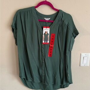 Orvis Women's Forest Green Button-Down Shirt